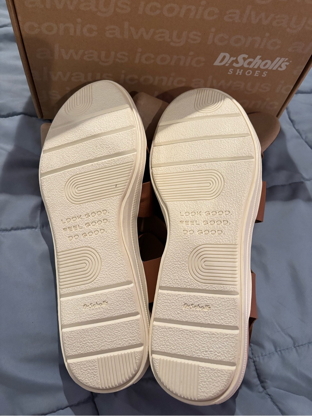 Dr. Scholl's Adjustable Leather Crisscross Slingback Sandals - Picture 4 of 7